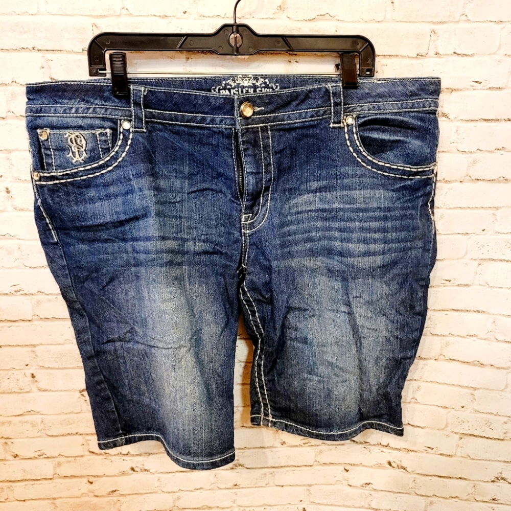 Paisley Sky Denim Shorts